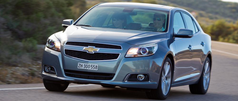 Wuchtiger Grill, breite Schultern: Seit der Neuauflage im vergangenen Jahr mimt der Chevrolet Malibu wieder den Charakterdarsteller.