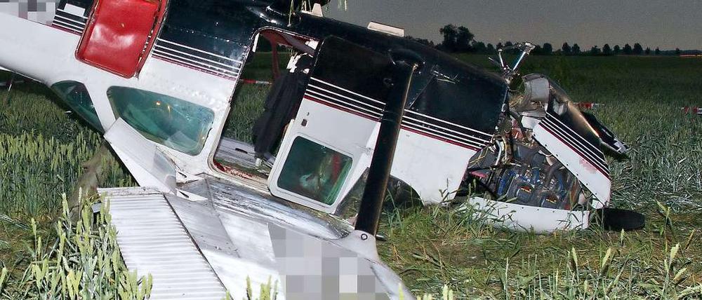 Diese Cessna ist am Freitagnachmittag in Bad Freienwalde notgelandet.