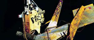 Deutsch-italienisches Spannungsverhältnis:Emilio Vedovas Arbeit "Berlin "33/63" (Ausschnitt).