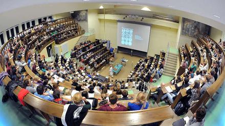 Ein Hörsaal der Universität Leipzig.