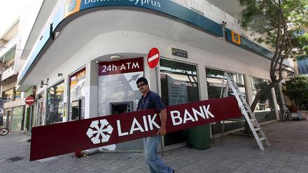 Pleitebank: Mit ihren Krediten in Griechenland hatte die „Laiki“ so hohe Verluste gemacht, dass sie eigentlich schon seit Mai 2012 bankrott ist – das wusste die EZB.