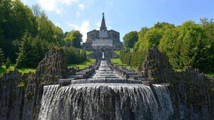 Wasserspiele auf der Kasseler Wilhelmshöhe.