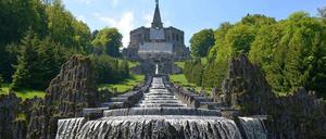 Wasserspiele auf der Kasseler Wilhelmshöhe.