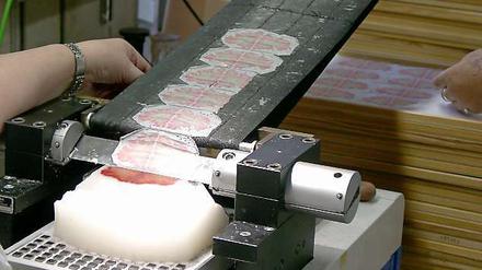 Scheibchenweise. Die Forscher schnitten ein in Paraffinwachs konserviertes Gehirn in mehr als 7400 haarfeine Scheiben und färbten die Nervenzellen an. Daraus rekonstruierten sie ein 3D-Modell des Gehirns.