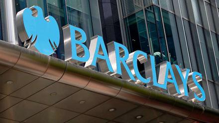 Schriftzug der Barclays Bank