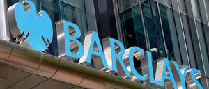 Schriftzug der Barclays Bank