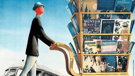 Ein Werbeplakat der Deutschen Bahn, um 1950.