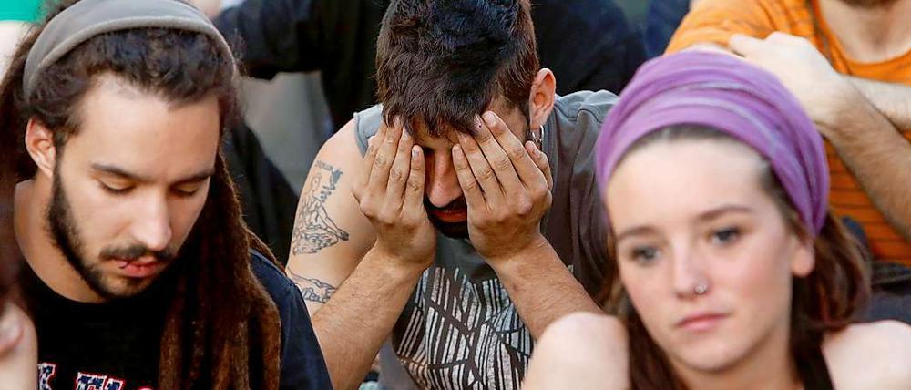 Zukunft ungewiss. Bei den Protesten gegen die hohe Jugendarbeitslosigkeit in Spanien äußern vor allem die jungen Leute ihren Unmut über den krisenbelasteten Arbeitsmarkt.