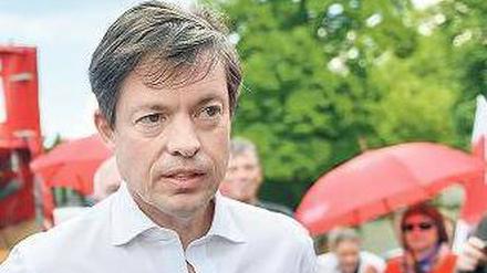 Entzauberter Investor. Nicolas Berggruen auf einer Karstadt-Demonstration. 