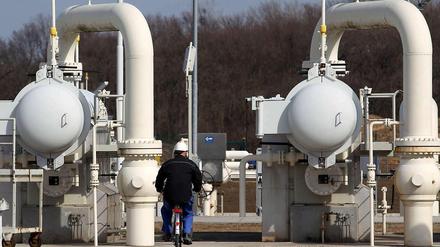Endstation Baumgarten, Österreich: Hierher sollte die Nabucco-Pipeline Gas aus Aserbaidschan bringen. Das wird nun nichts.