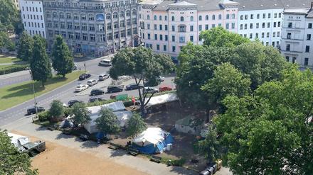 Ihr Platz: Seit neun Monaten demonstrieren die Flüchtlinge inmitten von Kreuzberg.