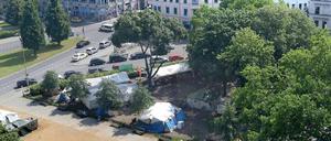 Ihr Platz: Seit neun Monaten demonstrieren die Flüchtlinge inmitten von Kreuzberg.