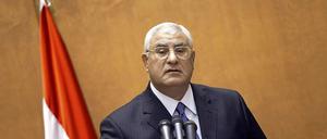 Der ägyptische Übergangspräsident Adli Mansur.