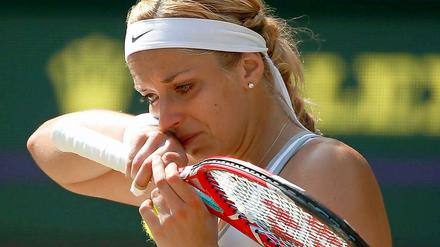 Weinen ist menschlich. Sabine Lisicki hat viele Sympathien gewonnen.