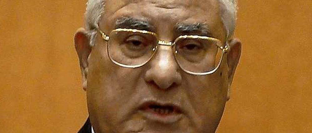 Adly Mansour, der neue Übergangspräsident von Ägypten.