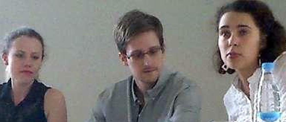 Der Whistleblower Edward Snowden in Moskau.