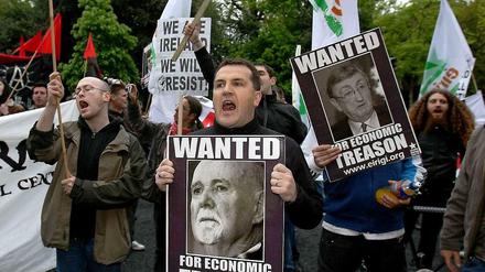 Verraten und verkauft. 2010 protestierten Zehntausende in Irlands Hauptstadt Dublin gegen die Bankenrettung. 