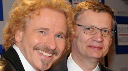 Thomas Gottschalk und Günther Jauch moderieren auf RTL zusammen eine Show. 