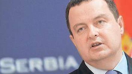 Serbiens Premier Dacic hat die Kosovo-Serben zur Wahl aufgerufen. Foto: AFP