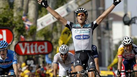Sieger auf der 14. Etappe: Matteo Trentin.