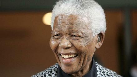 Südafrikas Nationalheld, ehemaliger Präsident und Friedensnobelpreisträger Nelson Mandela.