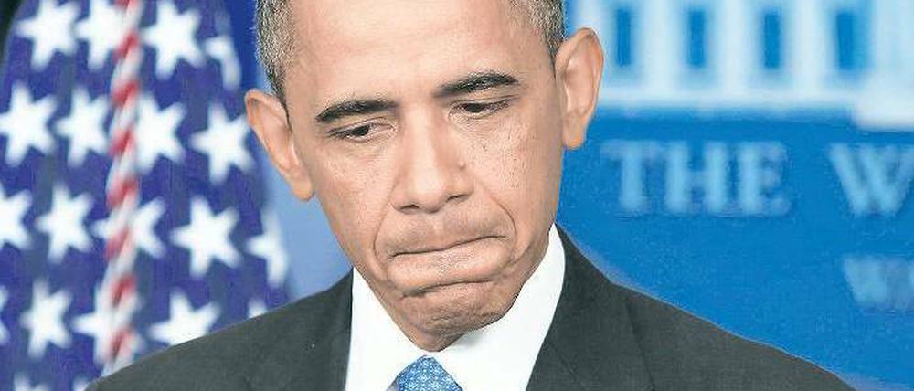 Nachdenklich. Barack Obama Foto: Reuters