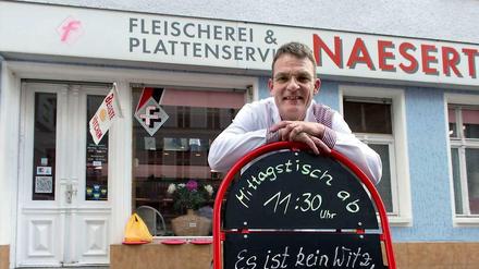 Fleischer Jürgen Naesert erfüllt auch schon mal Sonderwünsche, so wie für Joko und Klaas.