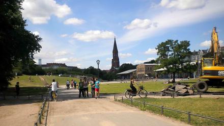 Nicht schön, aber selten: Der Görlitzer Park in Kreuzberg. Treffpunkt für Familien, Studenten - und Drogendealer. 