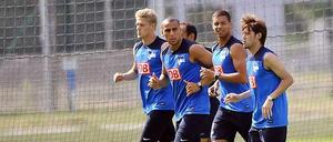 Gute Laune im Training: Hertha BSC bereitet sich auf die neue Saison vor. 