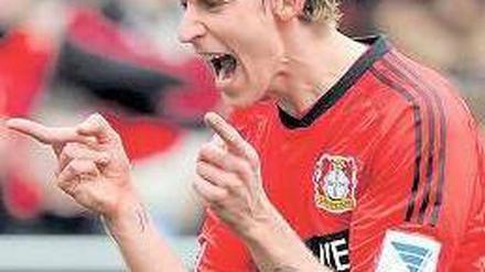 Lauter Torjäger. Stefan Kießling stürmt weitere vier Jahre für Leverkusen. Foto: dpa