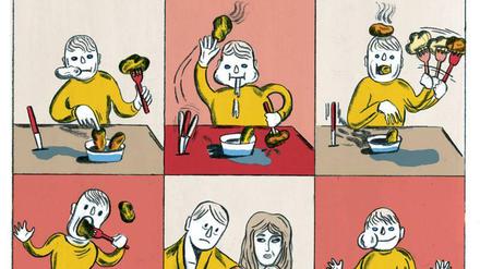 Eingezwängt zwischen Freiheit und Zwängen: Eine Seite aus dem besprochenen Buch.