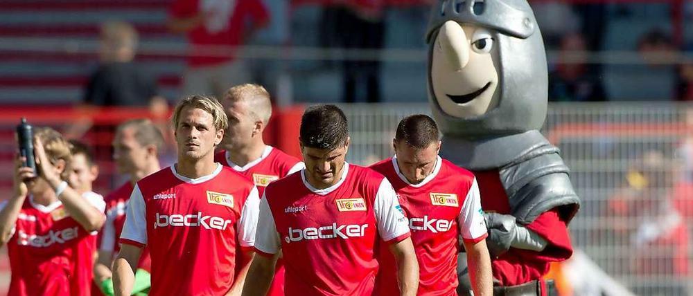 Gesenkte Köpfe: Der 1. FC Union hat nach zwei Spielen erst einen Punkt.