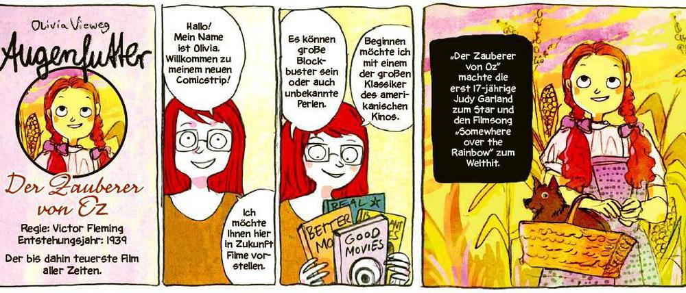 Willkommen! Die ersten Panels von Olivia Viewegs neuem Strip, der am Sonntag im Tagesspiegel Premiere hat.