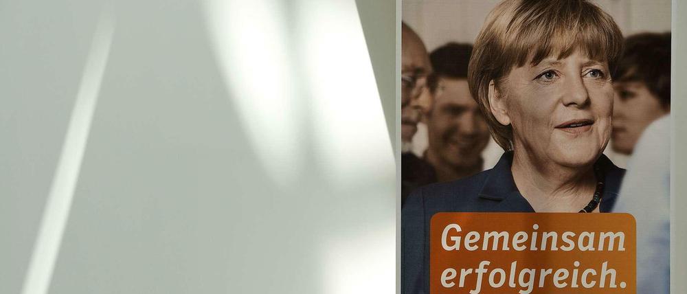 Die CDU setzt im Wahlkampf voll und ganz auf Angela Merkel.