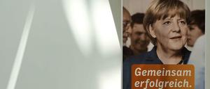 Die CDU setzt im Wahlkampf voll und ganz auf Angela Merkel.