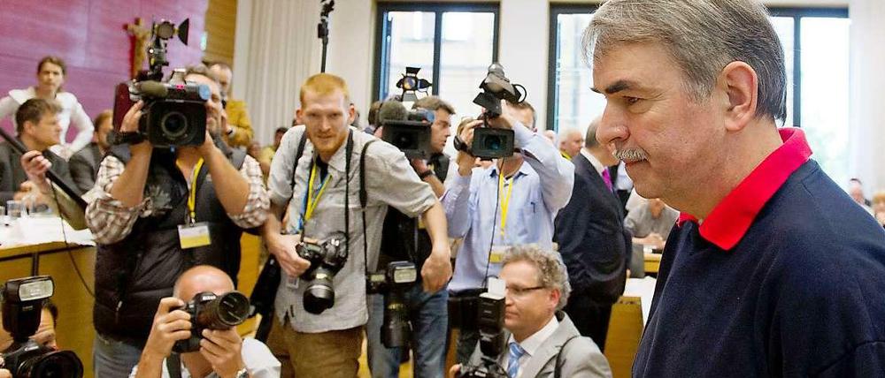 Gustl-Mollath vor Journalisten