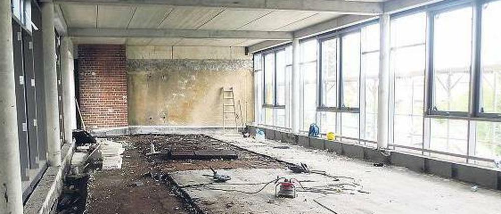 Baustelle in der Max-von-Laue-Schule
