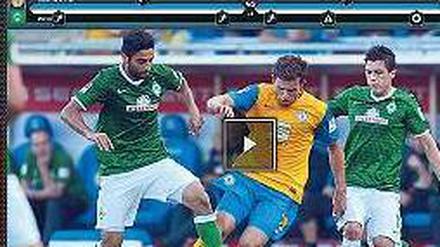 Bundesliga auf dem Tablet.