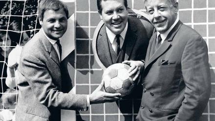Harry Valérien,Wim Thoelke,Rainer Günzler im "Sportstudio".