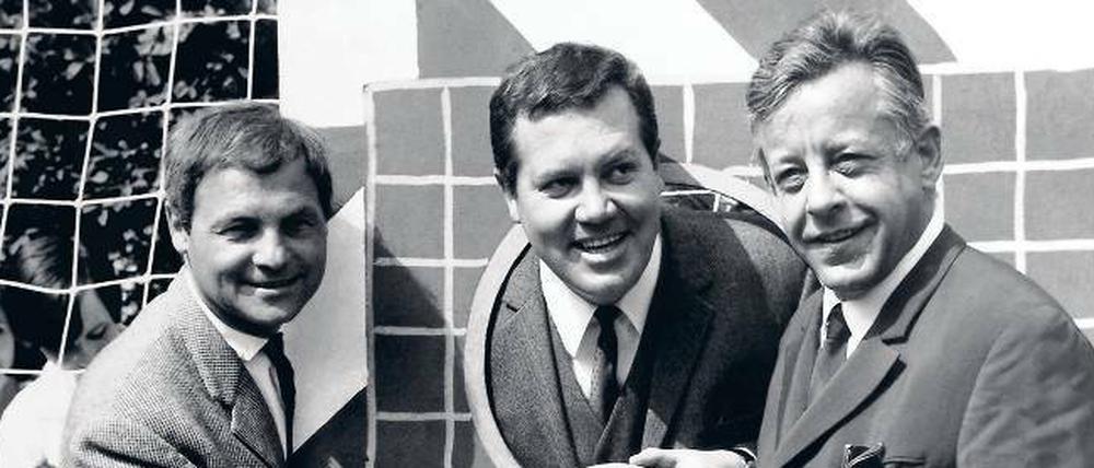 Harry Valérien,Wim Thoelke,Rainer Günzler im "Sportstudio".