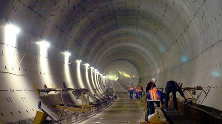 Nord-Süd-Tunnel zwischen Hauptbahnhof und Potsdamer Platz.