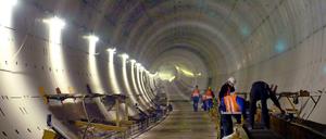 Nord-Süd-Tunnel zwischen Hauptbahnhof und Potsdamer Platz.