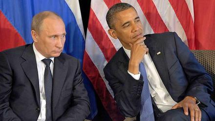 Nicht immer Freunde: Russlands Präsident Putin und US-Präsident Barack Obama.
