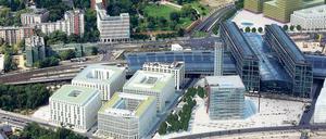 Vier Häuser für ein Halleluja. 2015 soll die Südwestecke vor dem Hauptbahnhof bebaut sein. Simulation: CA Immo