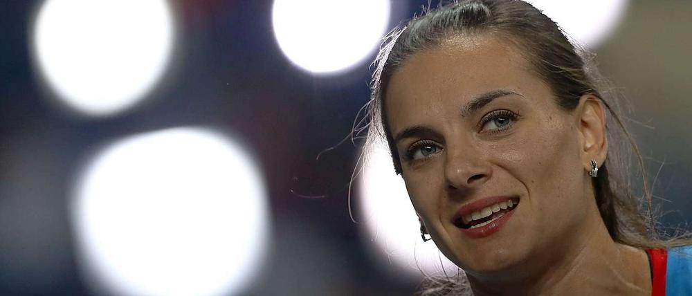 Steht zu ihrer Regierung: Stabhochsprung-Weltmeisterin Jelena Issinbajewa.