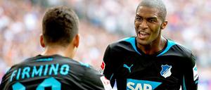 Die Doppelpacker: Roberto Firmino (l.) und Anthony Modeste erzielten beim 5:1-Sieg gegen den HSV je zwei Tore.