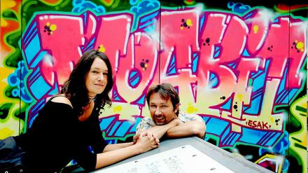 Die Farbe Bunt. Franziska Wilbrandt und Philip Schreiterer sorgen dafür, dass die Menschen in Moabit sich gegenseitig besser kennenlernen.