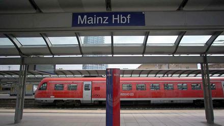 Bahnhof in Mainz.