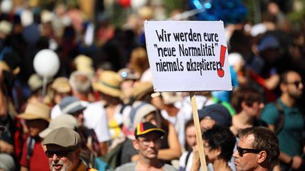 Auf einer Demo gegen die Corona-Politik am 1. August versammelten sich mehrere Tausend Querdenker.