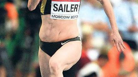 Verena Sailer beim Sprinten.